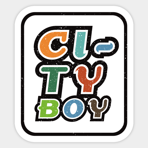 City Boy Sticker by ScottyWalters